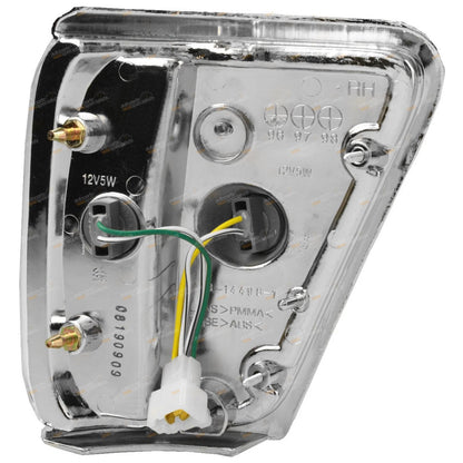 Pair Chrome Trim Corner Indicator Park Lights for Toyota Hilux (1988–1991)