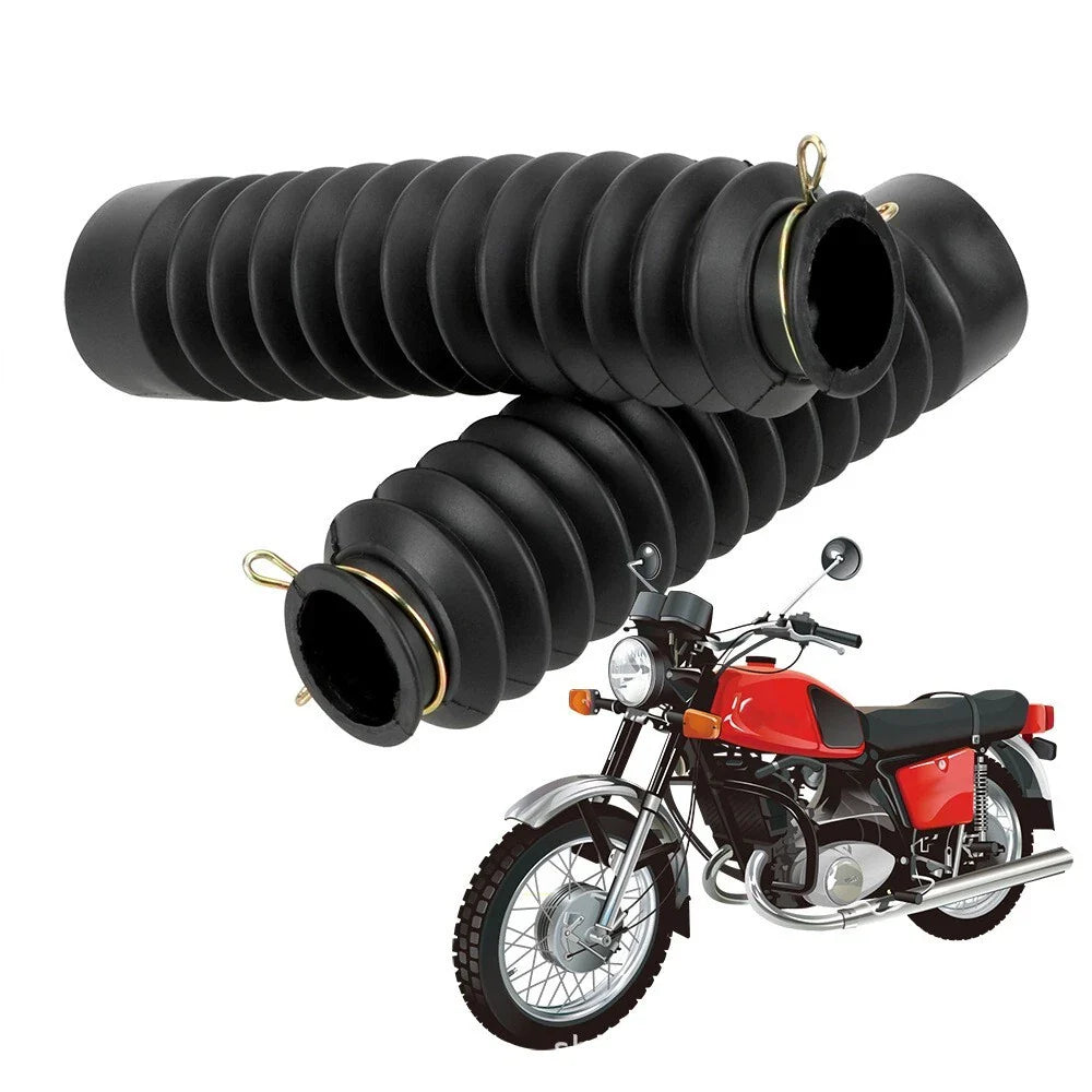 Black Front Fork Dust Boots for Honda CG125 Dirt Bike