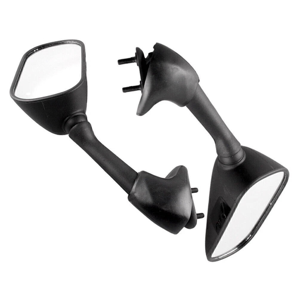Set of 2 Rearview Side Mirrors for Yamaha YZF R6 (2001–2002) Aluminum Black