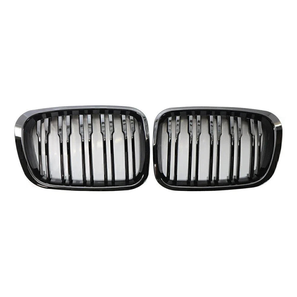 Front Twin Bar Grille Trim for BMW 3 Series E46 4 Door (1999-2001)