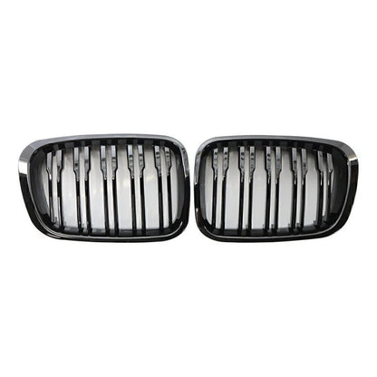 Front Twin Bar Grille Trim for BMW 3 Series E46 4 Door (1999-2001)