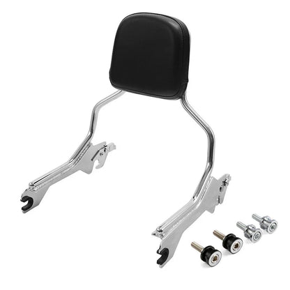 Chrome Sissy Bar Backrest Docking Hardware for Harley Fat Boy (2018-2025)
