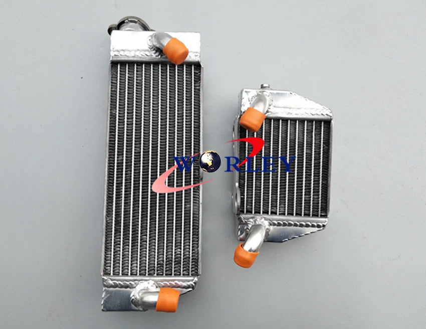 Aluminum Radiator with Orange Hose for KTM 85 SX/105 SX (2003–2012)