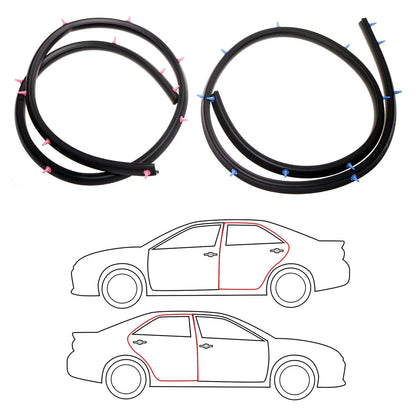 Set of 2 Rear Door Weatherstrip Seals for Datsun Nissan Sylphy N16