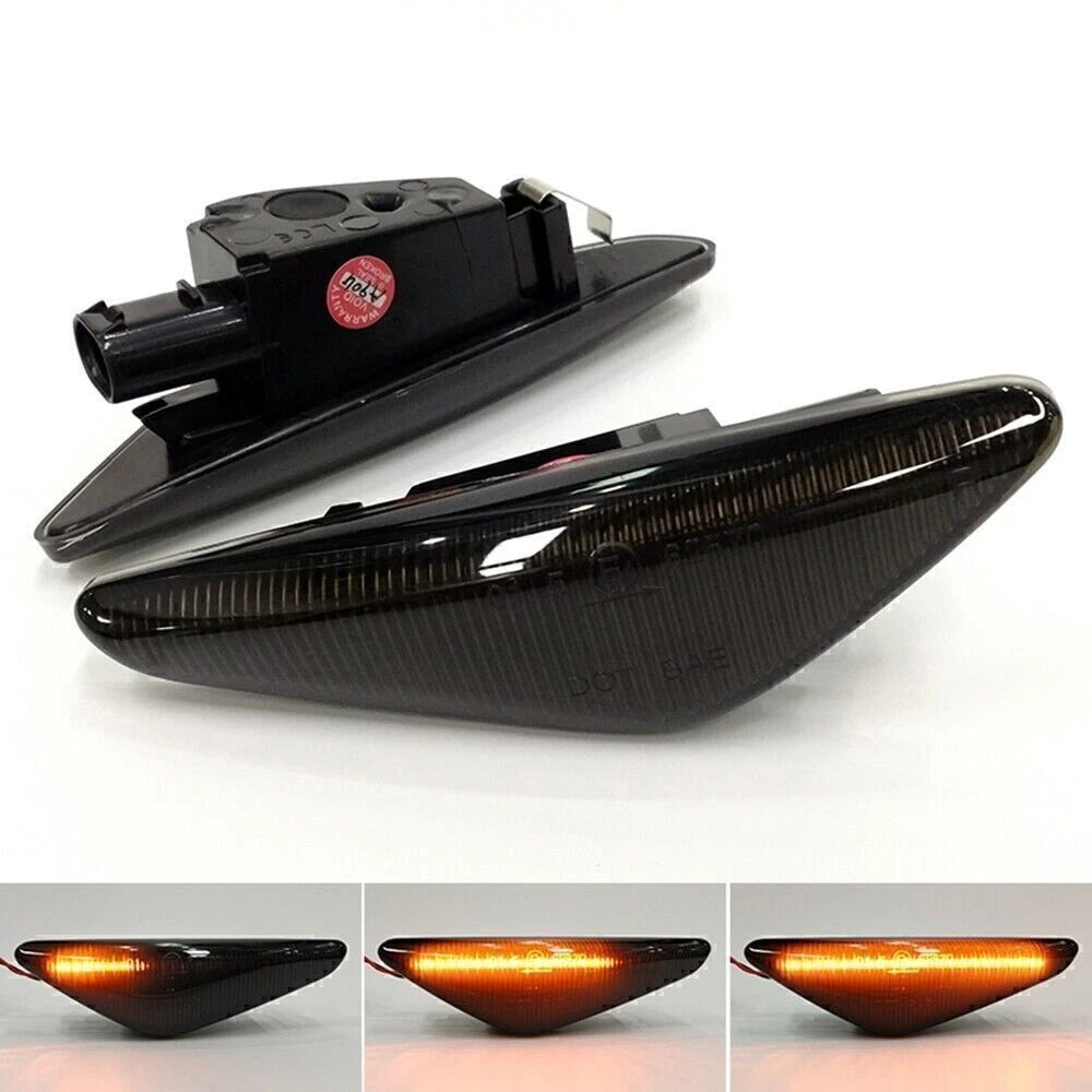 1 Pair Dynamic LED Side Marker Lights for BMW X3 F25, X5 E70, X6 (2008-14)
