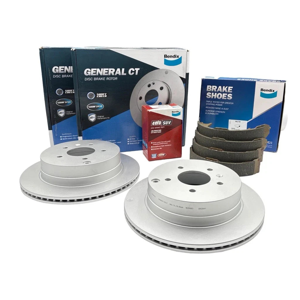 Set of 4 Bendix Rear Brake Pads and Rotors for Holden Captiva (2006–2018)