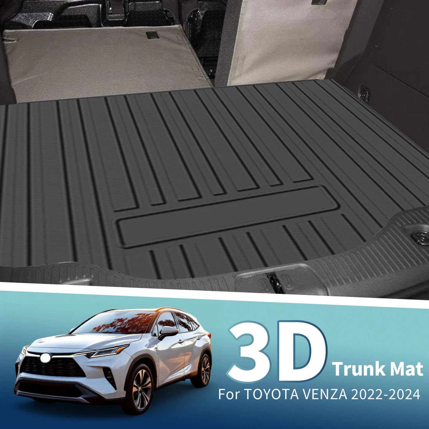 Flat Face Cargo Liner for Toyota Venza (2022–2024) TPE 1 Pc