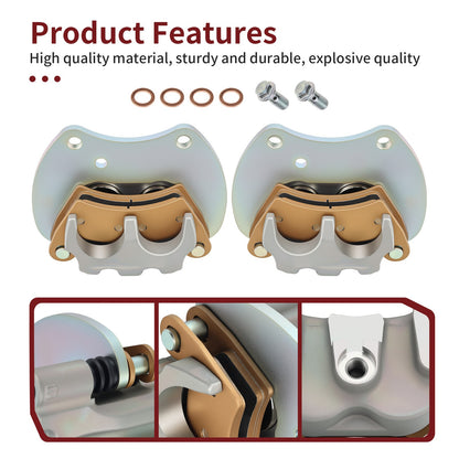 Rear Brake Calipers with Pads for Polaris RZR XP 4 Turbo S (2019–2020)