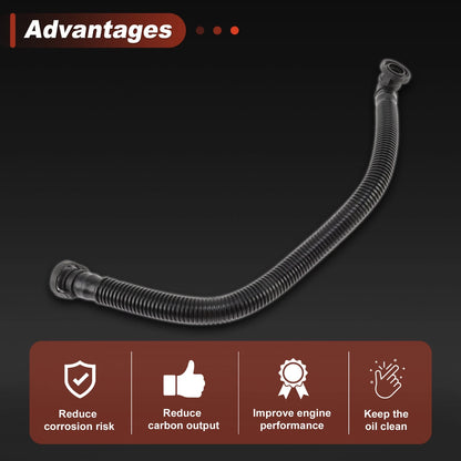 Crankcase Breather Hose for Porsche Cayenne (2008–2014) 95510724700 Black