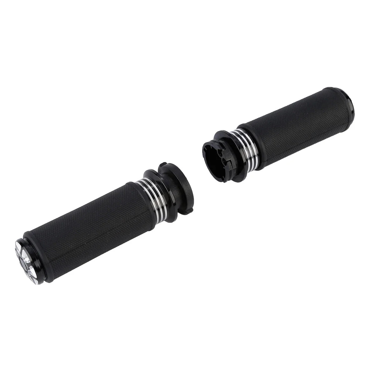 1'' Black CNC Handlebar Grips for Harley V Rod VRSC VRSCR (2002-2017)