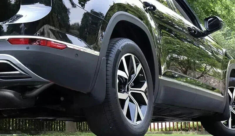 Front & Rear Molded Splash Guards Mud Flaps for VW Atlas SUV (2018–2023)