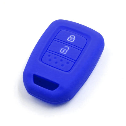 Blue Silicone Key Fob Cover Case for Honda Crider, Civic, Jade