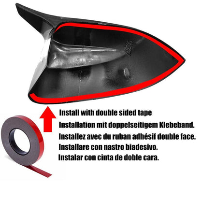 Mirror Cover//Rear Door Mirror Glossy Black for Hyundai Elantra (2021–2025)