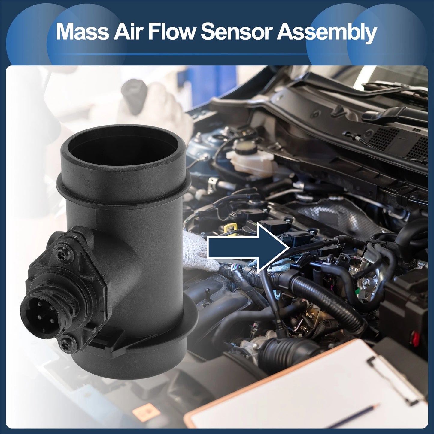 Mass Air Flow Sensor Assembly No. 13621736224 for BMW 3 Series E36 (1995–1998)