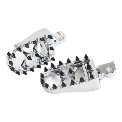 CNC Wide Fat Foot Pegs for Harley Dyna Sportster Fatboy