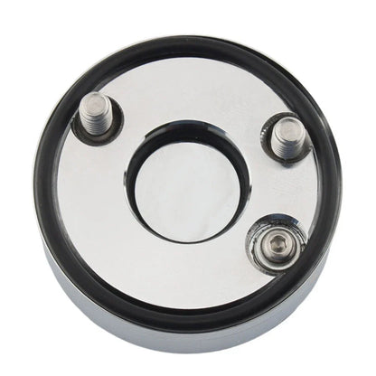 Front Fork Lock Clock Cover Chrome & White for Harley Road King (1994-2024)