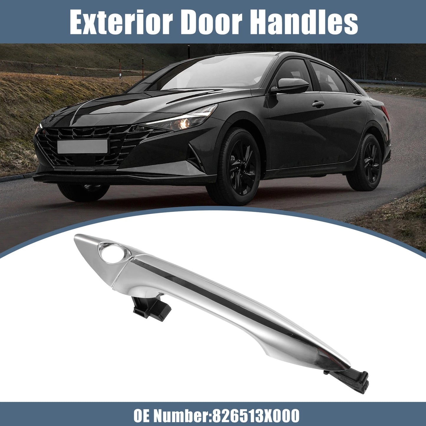 Front Left Outside Door Handle for Hyundai Elantra (2011–2016)