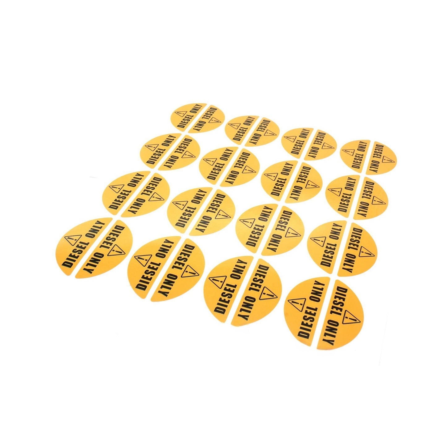 16X Diesel Only Yellow Sticker Decal for Fuel Door (Universal)