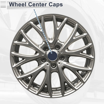 Wheel Center Caps for Chevy Silverado Tahoe Suburban (2007-2014) Black Plastic 1 x