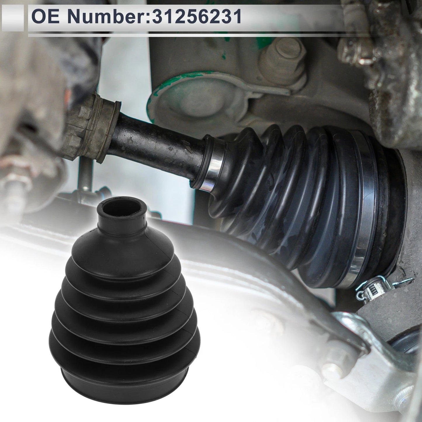 Outer CV Joint Boot Kit with Clamps for Volvo C70 (1999–2004) 31256231