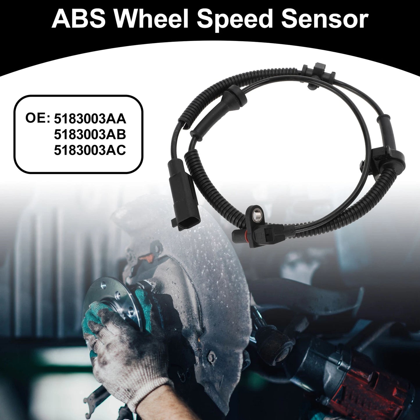 ABS Wheel Speed Sensor No. 5183003AA/5183003AB for Dodge Ram 1500 (2006–2009)