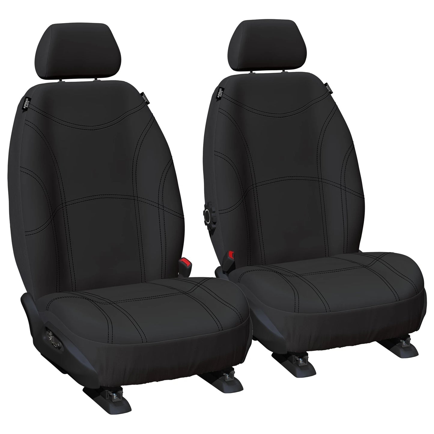 Set of 2 Black Neoprene Seat Covers for Ford Ranger (2007–2011)