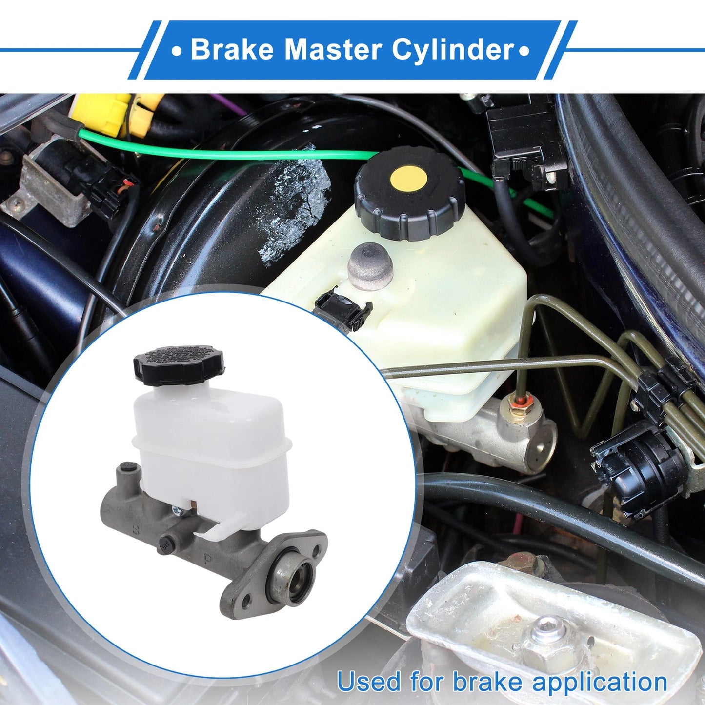 Brake Master Cylinder with Reservoir No.M630194 for Hyundai Sonata (2002–2003)