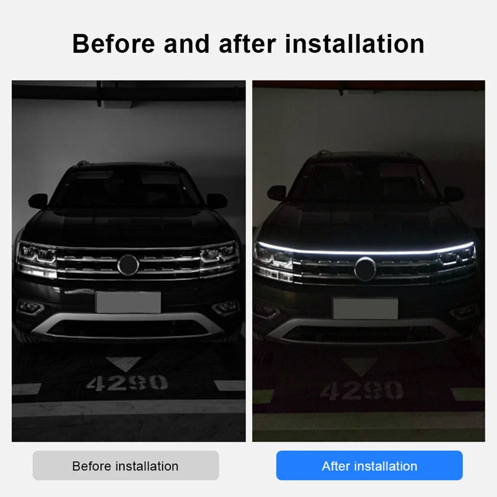 47" LED Under Bonnet Daytime Running Lights for Car (No Year Specified)