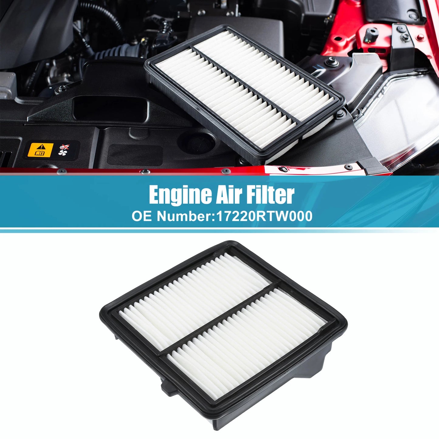 Car Engine Air Filter for Honda Fit GE6/GE7/GE8/GE9 (2007–2014) No. 17220RB6Z00