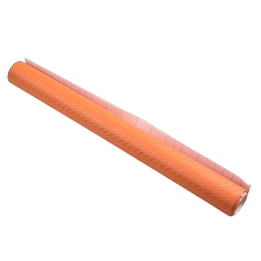 Beautiful Orange Carbon Fiber Vinyl Wrap Sticker for Car Interiors