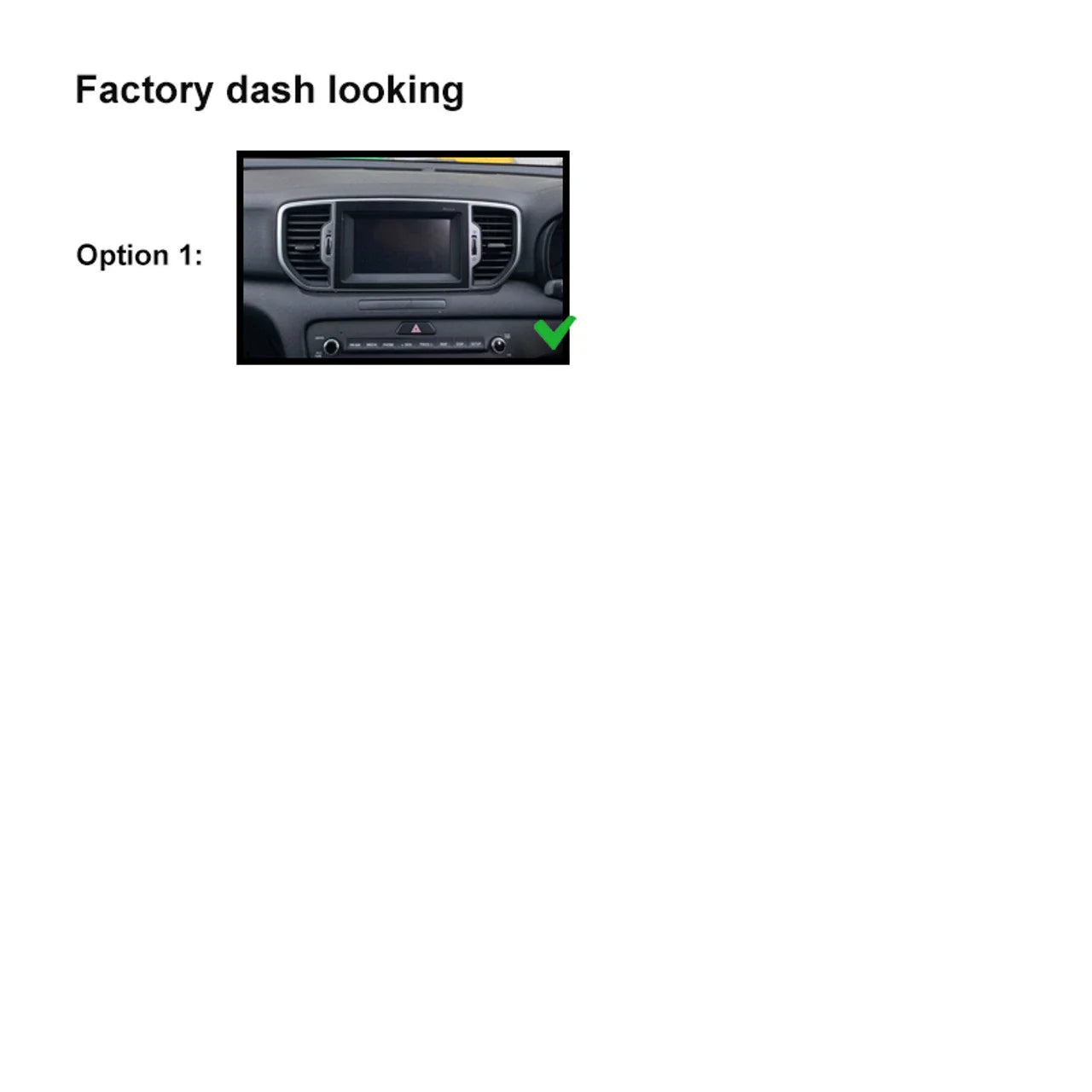 Camera Head Unit for Kia Sportage (2015-2018)