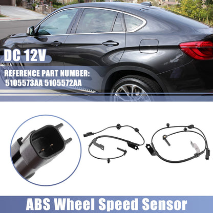 Set of 2 ABS Sensors for Jeep Compass (2007–2017) 5105573AA 5105572AA