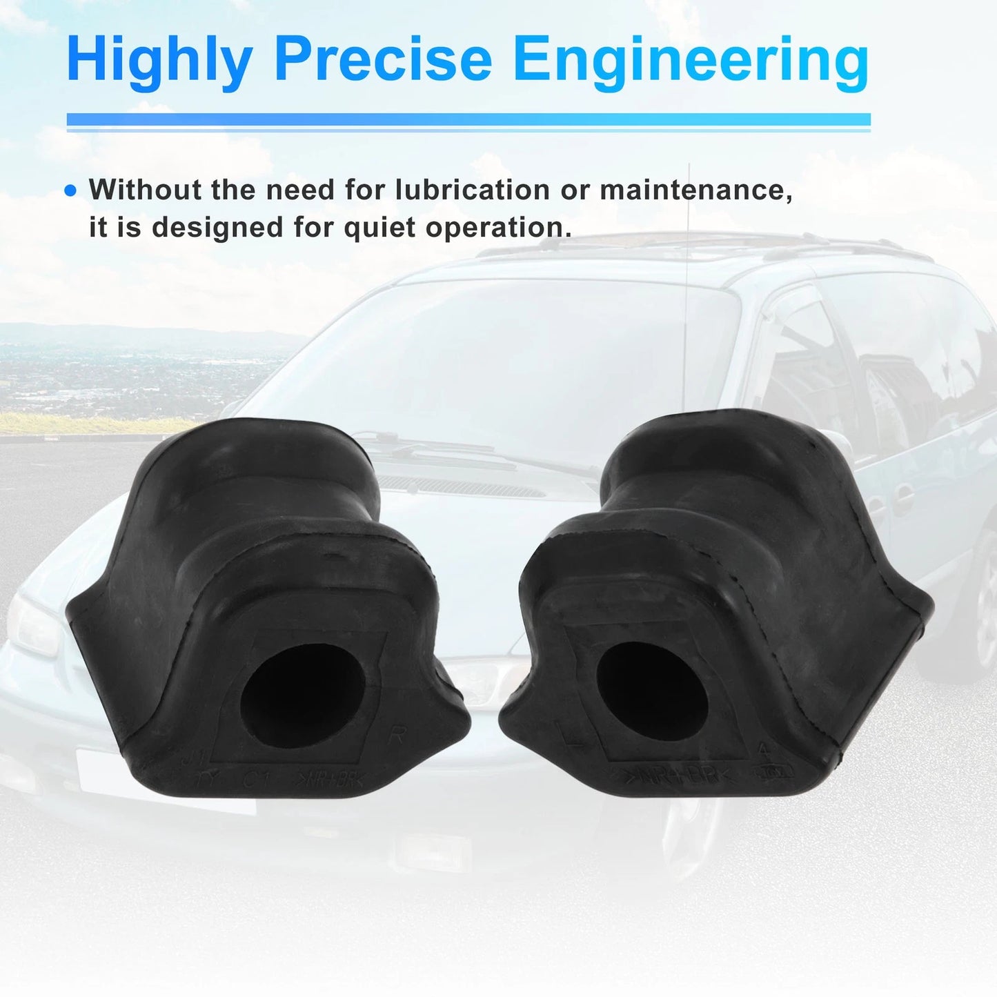 Stabilizer Sway Bar Bushing Kit No.4881528190 for Scion XB (2008–2015) Black