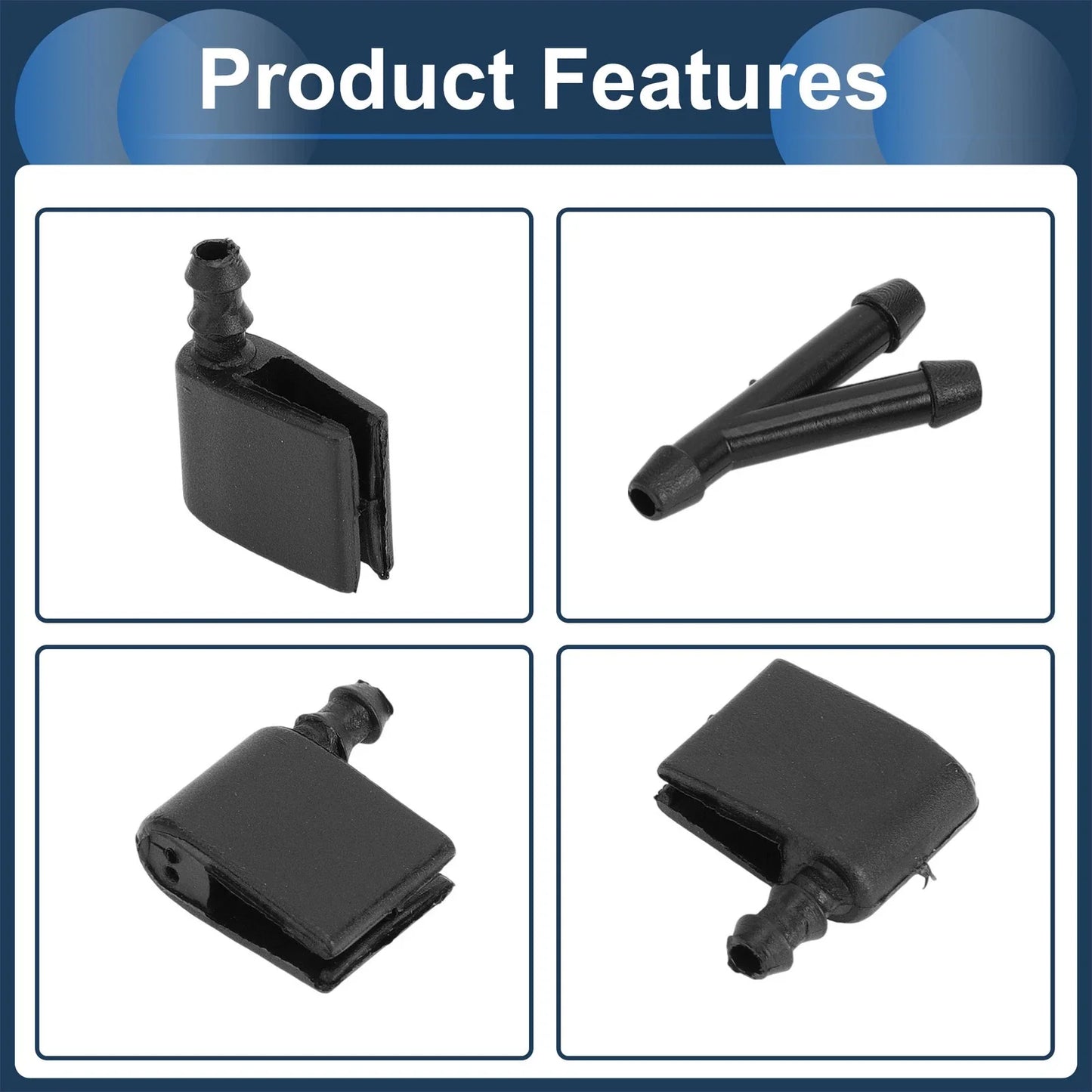 Windshield Washer Nozzle & Hose Connector for Mercedes-Benz (2000-2005)