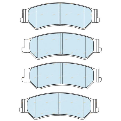 Set of 4 Bendix Rear Disc Brake Pads for Falcon Fairlane Fairmont (2005–2014)
