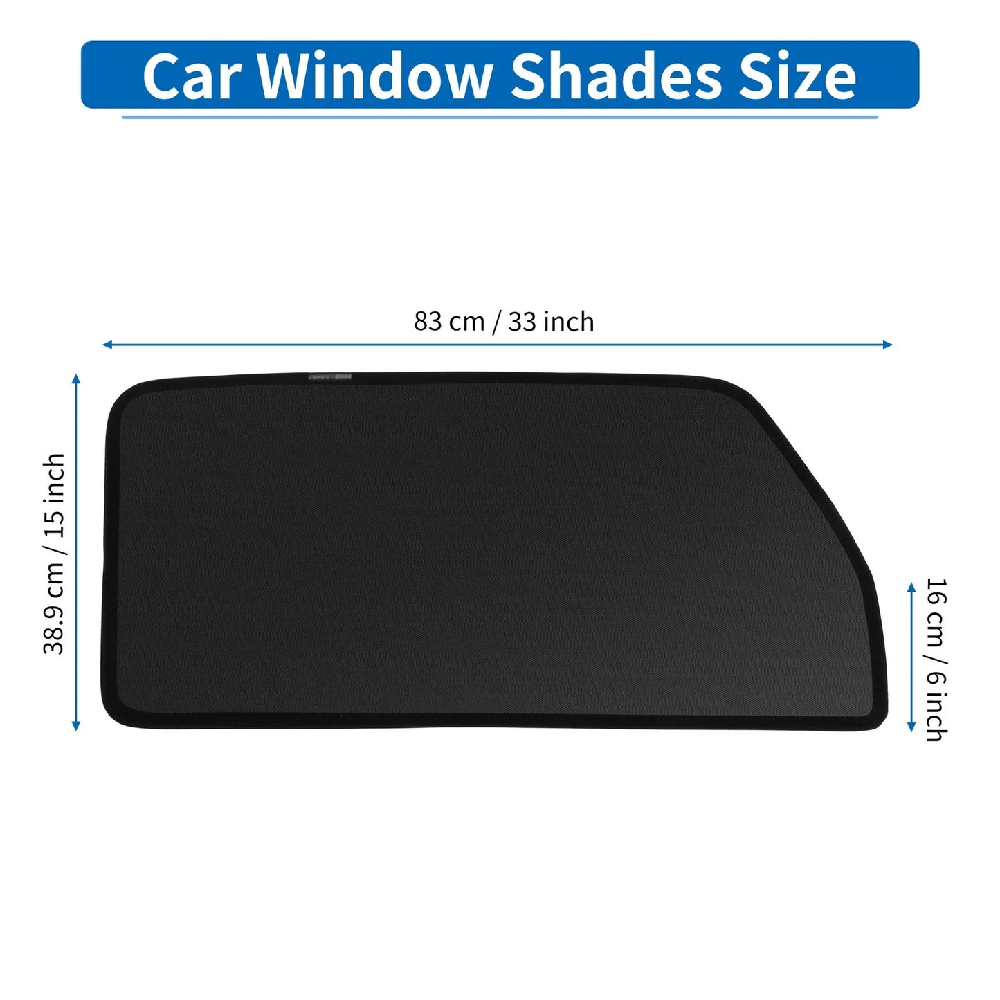Car Window Cover for Suzuki Hustler MR52S/MR92S (2014–2023) Net Black