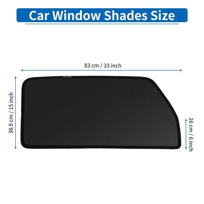 Car Window Cover for Suzuki Hustler MR52S/MR92S (2014–2023) Net Black