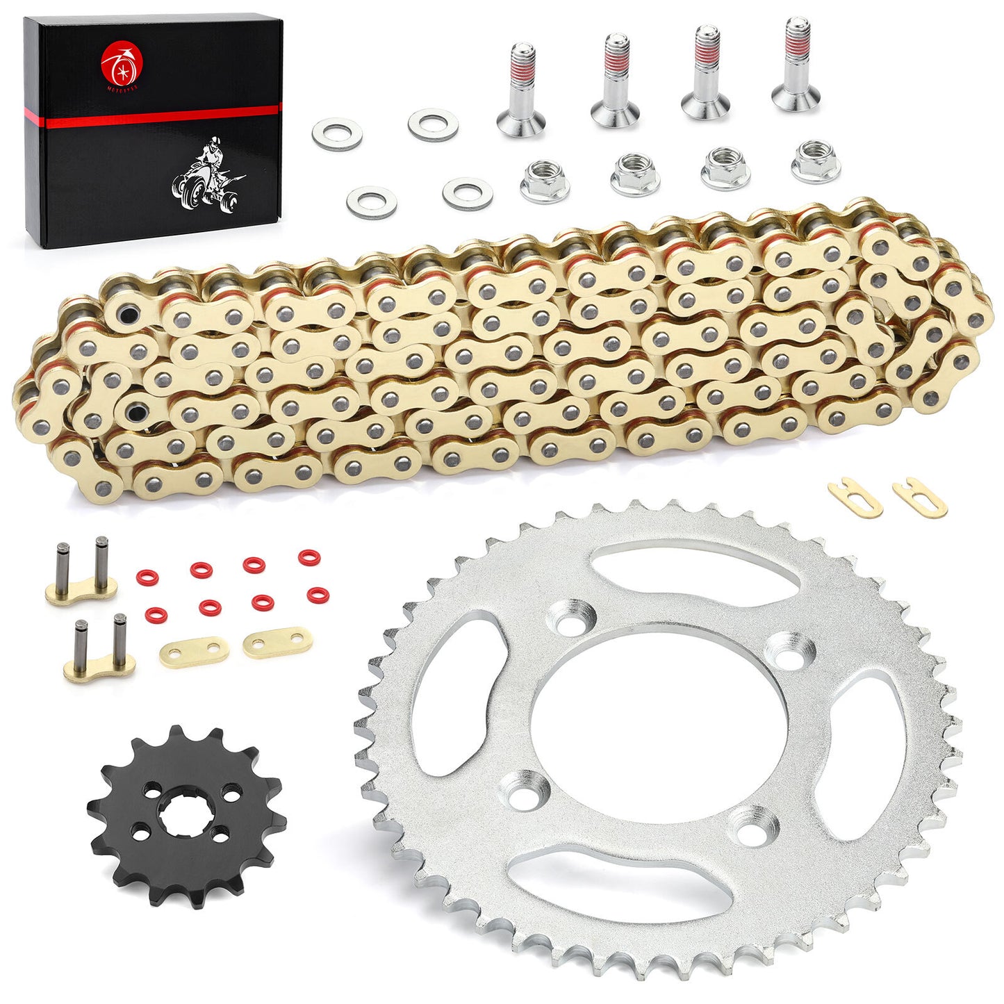 Sprocket Chain Set for Honda XR80R CRF80F (2000–2009) 14/46 Tooth 420 X-Ring