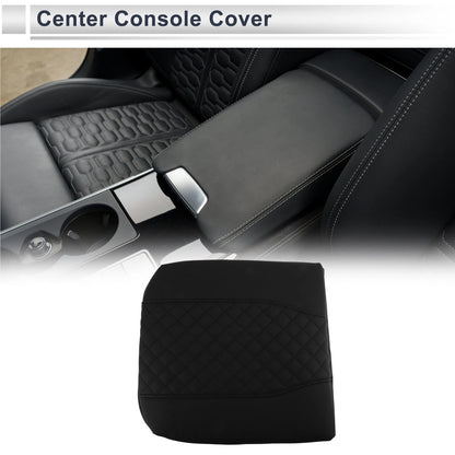 Center Console Cover for Chevrolet Silverado (2019–2025) Black