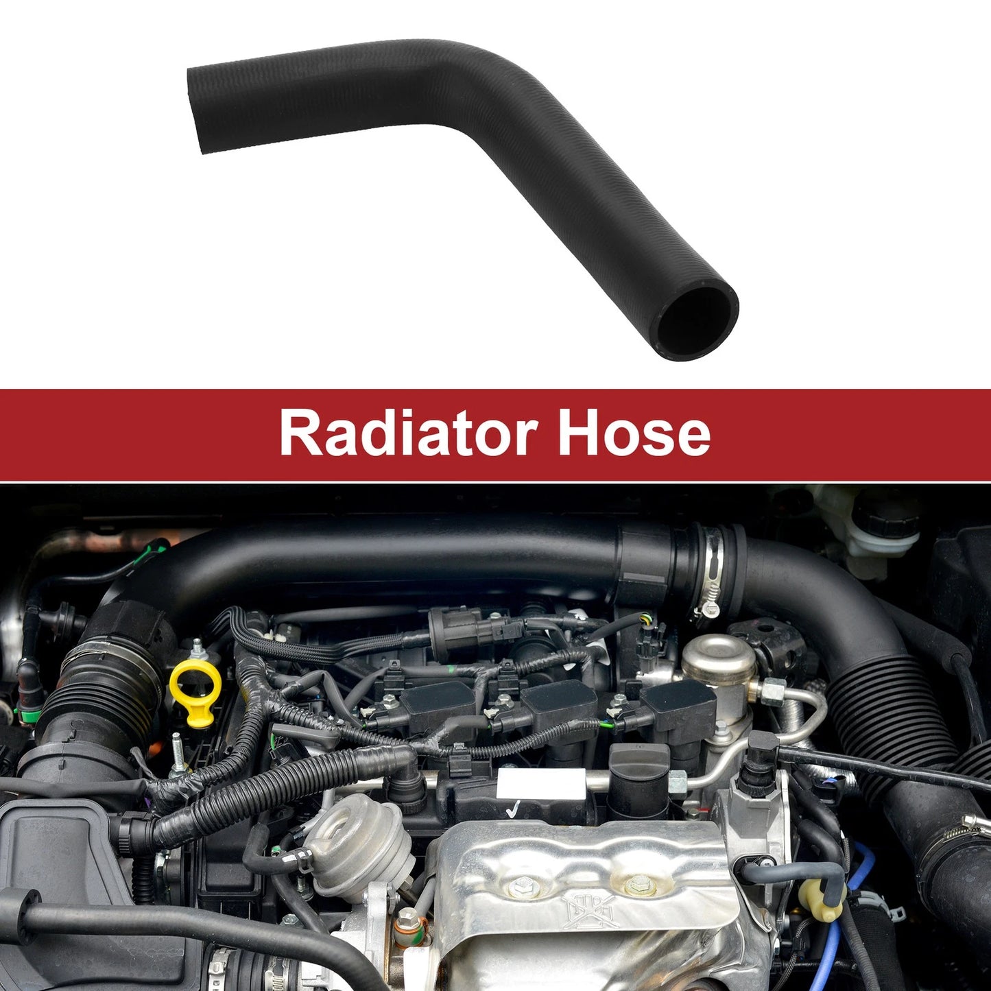 Radiator Hose for Toyota Land Cruiser V8 4.7L (1998–2007) No. 16571-50150 Rubber