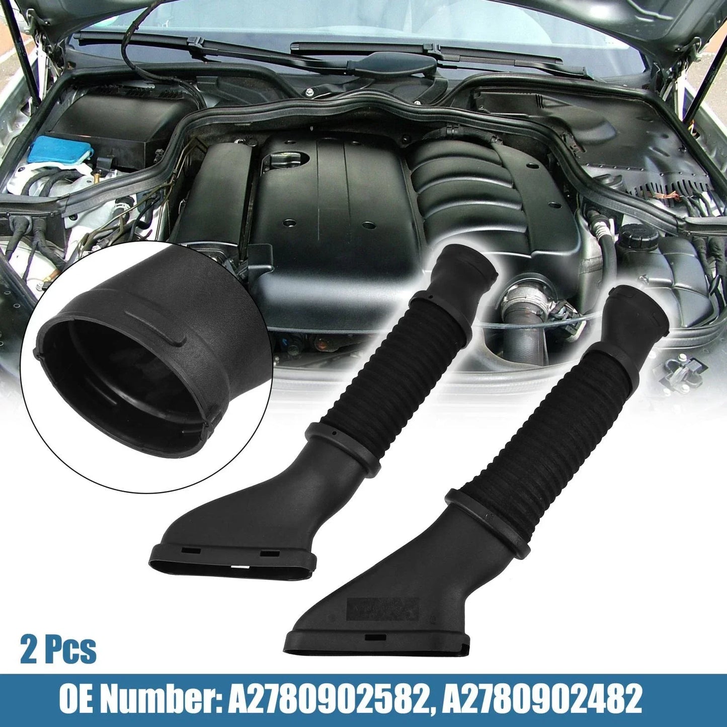 2 x Air Intake Duct Hose for Mercedes-Benz W166 GL450 (2013-2019)