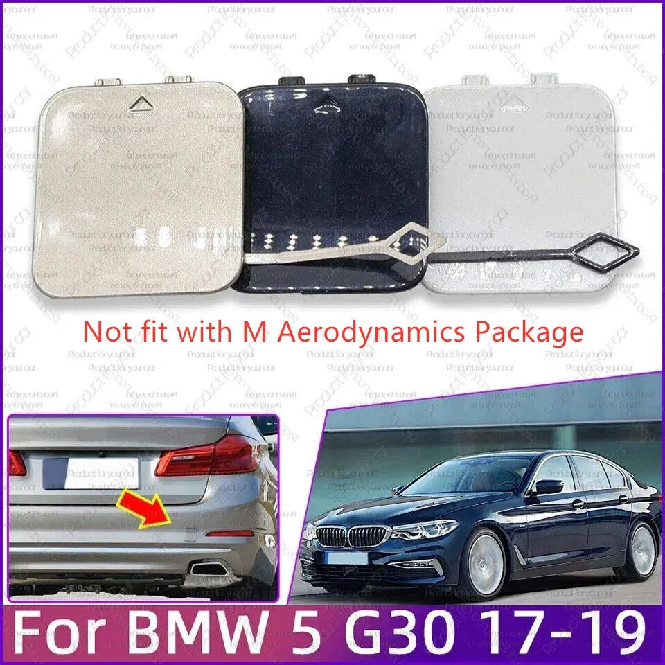 Rear Bumper / Tow Hook Eye Cover Cap / BMW 5-Series G30 (2017–2020)