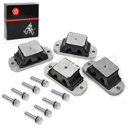 Set of 4 Engine Motor Mounts Rubber for Yamaha WaveRunner 1100 (1996–2002)