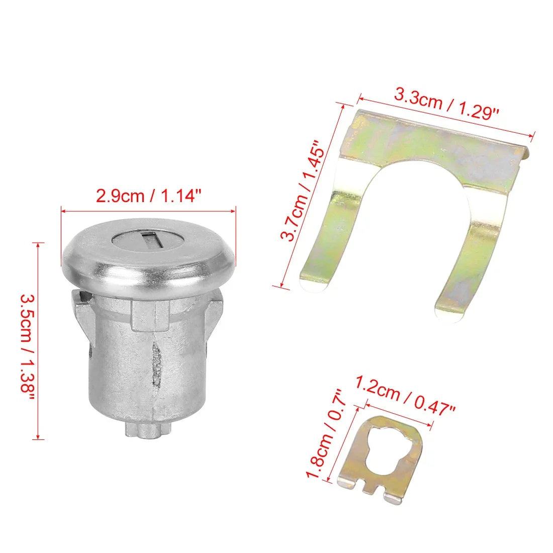 Door Lock Cylinder Set with 2 Keys for Buick, Chevy, Pontiac (2000-2005)