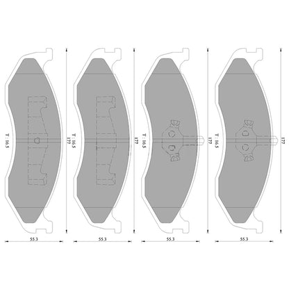 Front Disc Brake Pads for Jeep Grand Cherokee (1996–1999)
