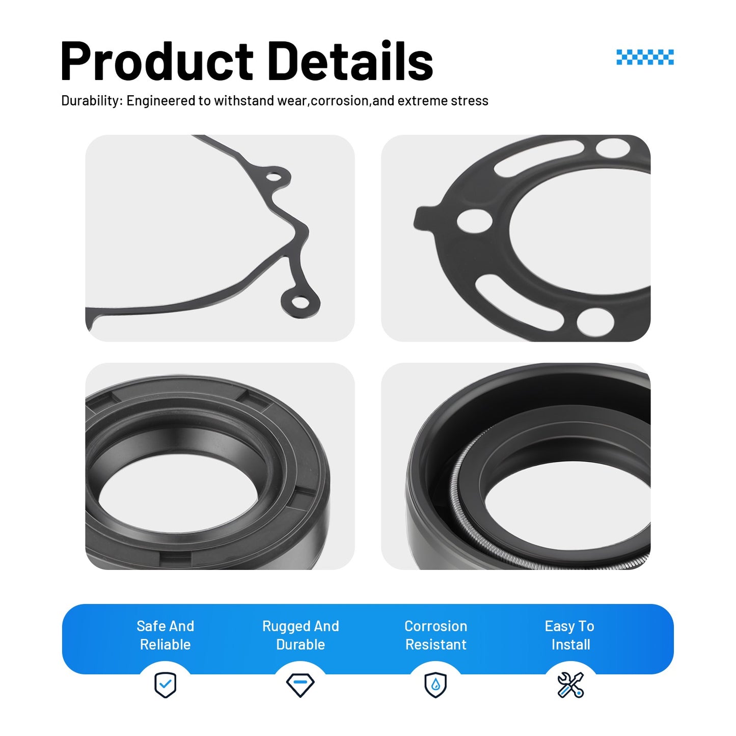 Engine Gasket and Oil Seal Kit for Honda CR80R CR80RB (1992–2002)