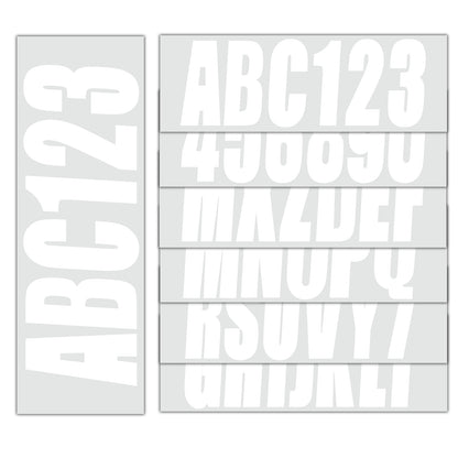 Set of 4 Custom Boat Registration Numbers Decals A-Z & 0-9