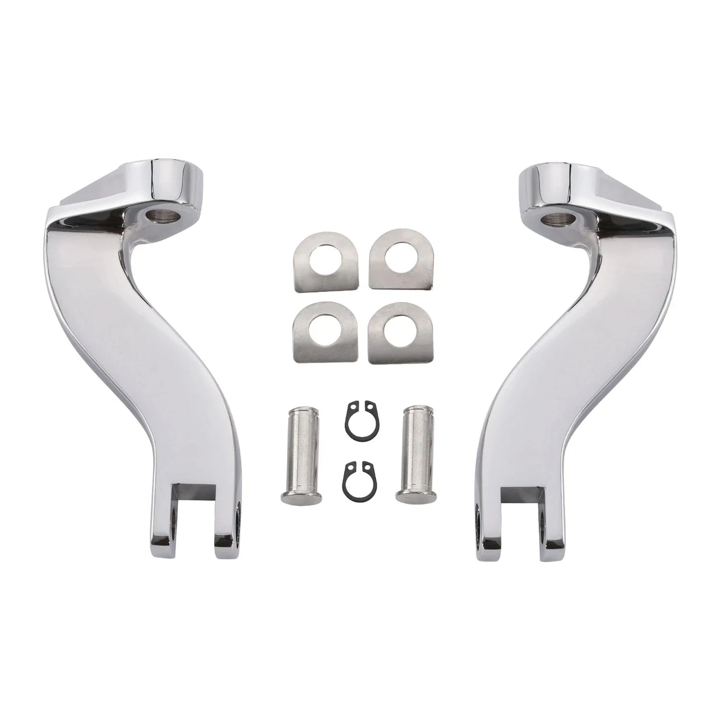 Chrome Passenger Footpeg Mount Bracket for Harley Road Glide King (1993-2025)
