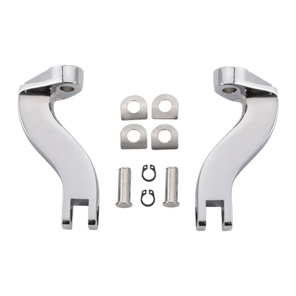 Chrome Passenger Footpeg Mount Bracket for Harley Road Glide King (1993-2025)