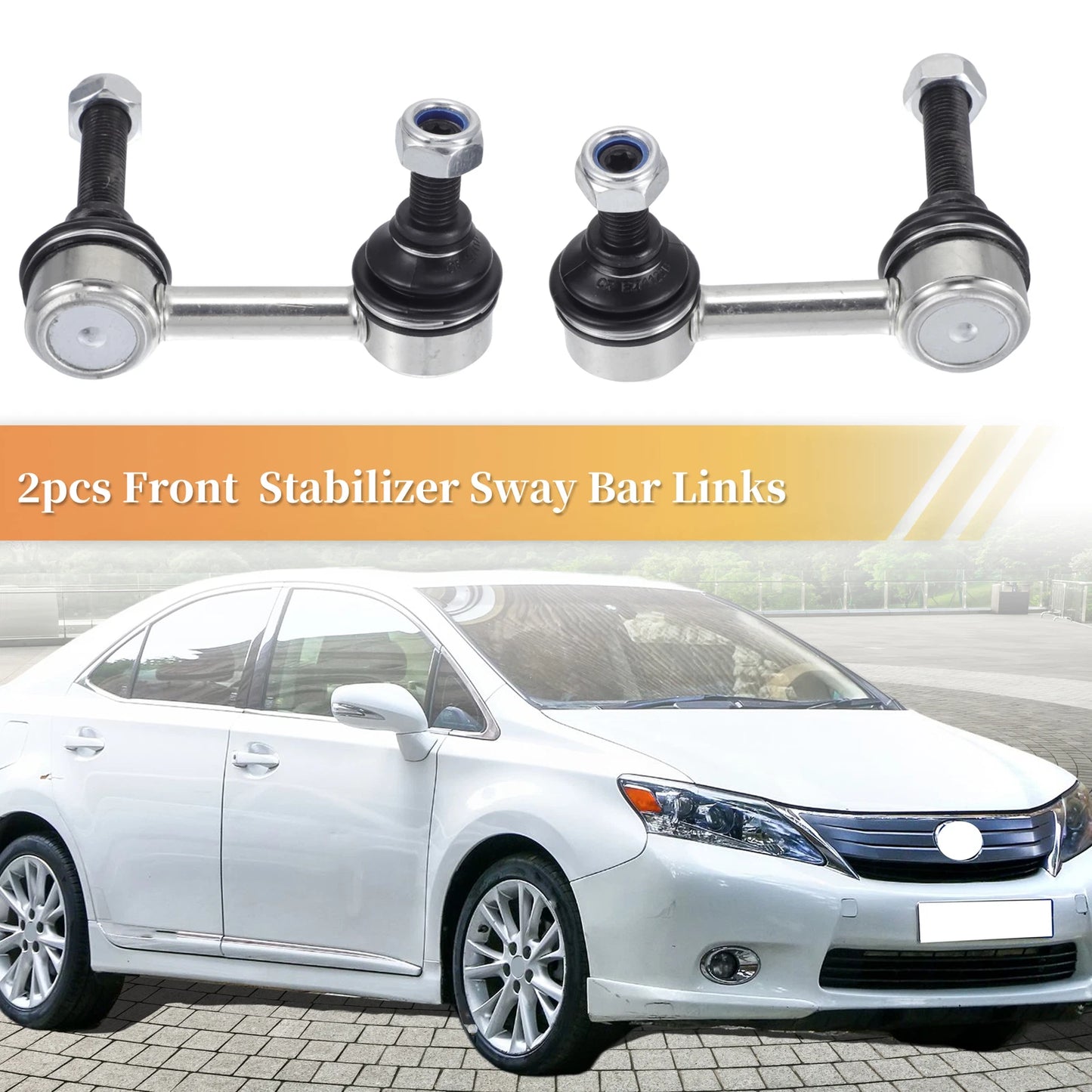 2pcs Front Stabilizer Sway Bar Link for Lexus LS460 LS600h (2007–2016)